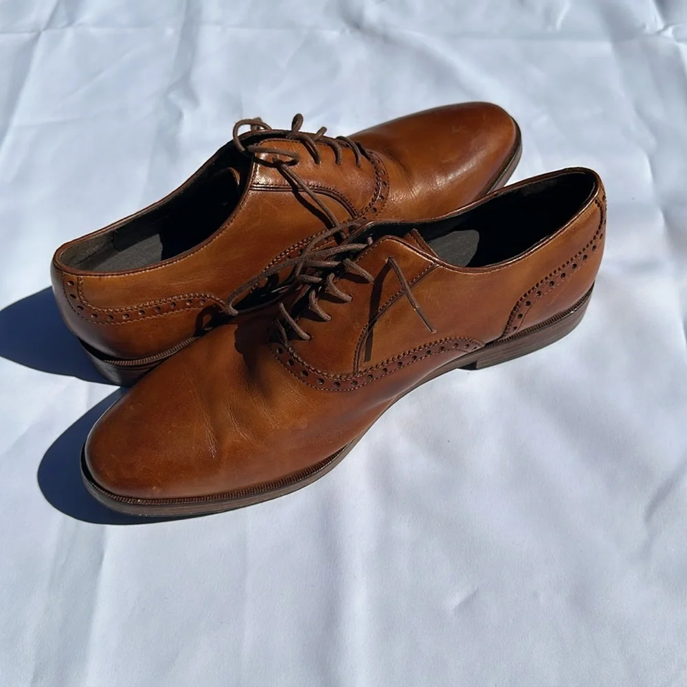 Cole Haan Grand.ØS Mens Brown Dress Shoe, Size 10.5 - Picture 5 of 9